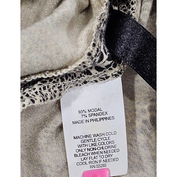 VTG Express Womens Wrap Dress Modal Knit 90s Y2K Fairy Grunge Animal Print Small - Picture 4 of 13